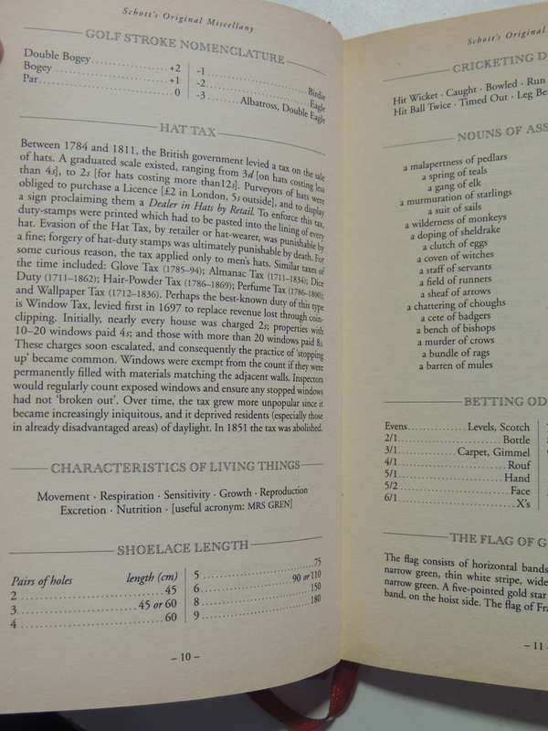 Schott's Original Miscellany- Ben Schott