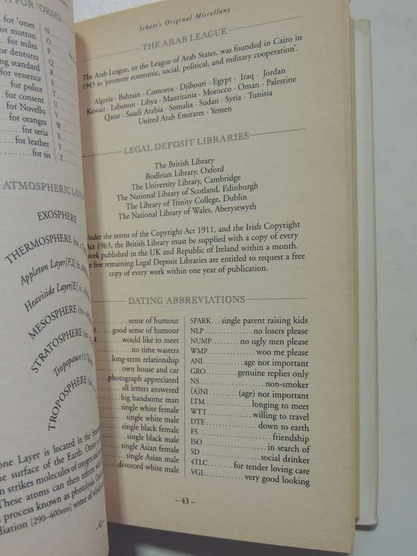 Schott's Original Miscellany- Ben Schott