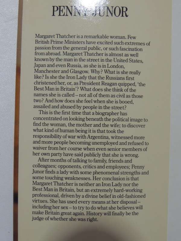 Margret Thatcher: Wife, Mother, Politician - Penny Junor