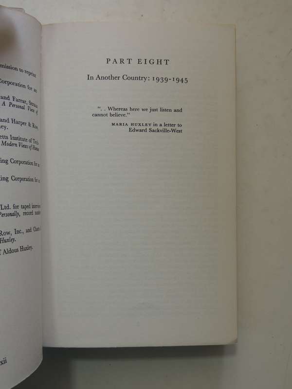Aldous Huxley A Biography Volume Two: The Turning Points - Sybille Bedford