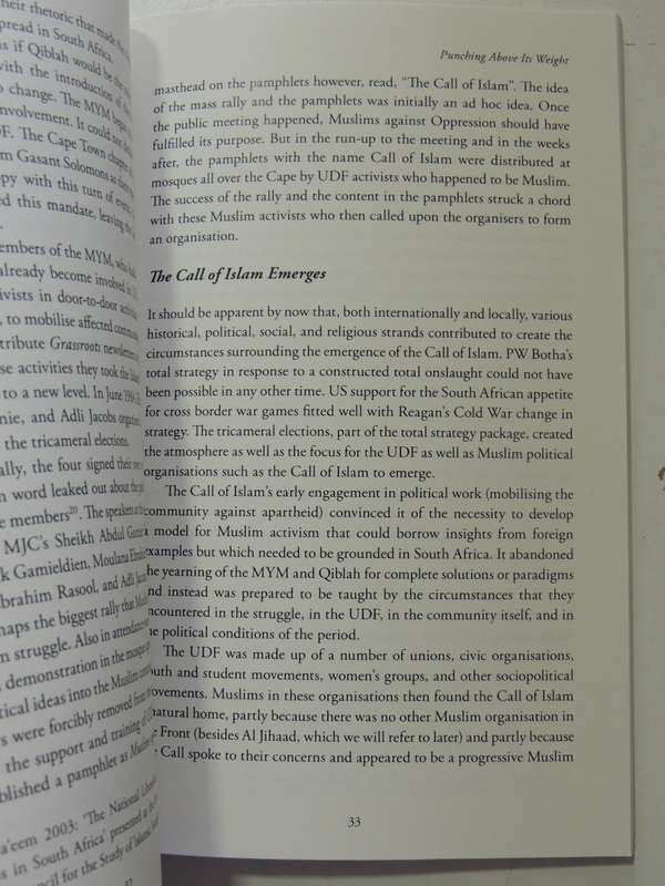 Punching Above Its Weight: The Story Of The Call Of Islam - Adli Jacobs