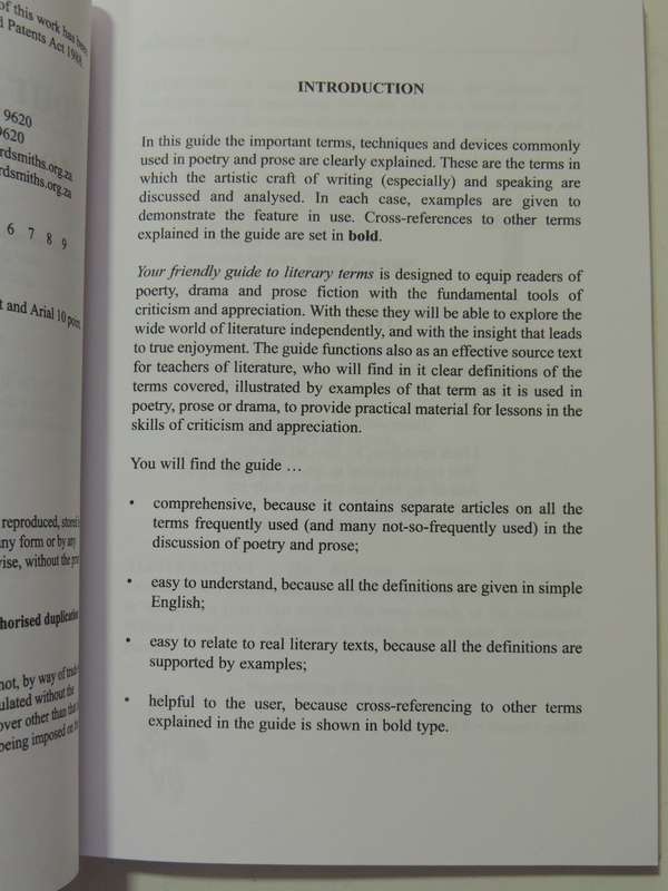 Your Friendly Guide To Literary Terms - J.O. Hendry