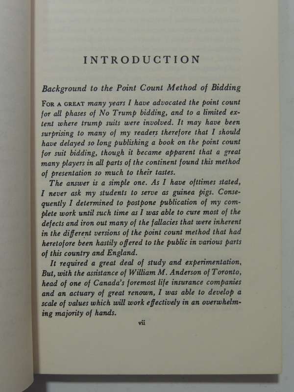 Point Count Bidding In Contract Bridge - Charles H. Goren