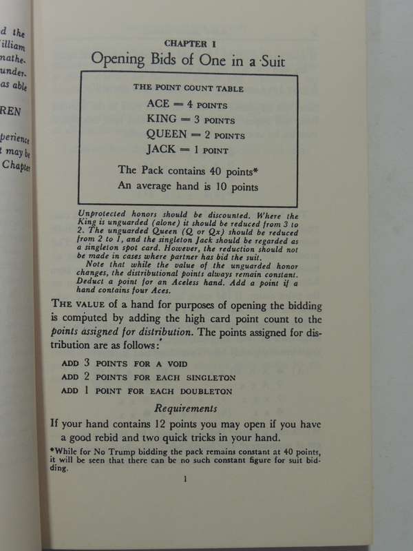 Point Count Bidding In Contract Bridge - Charles H. Goren