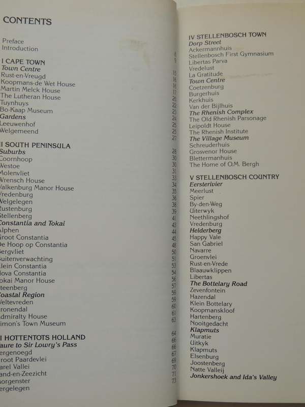 A Concise Guide To Cape Dutch Houses - Phillida Brooke Simons