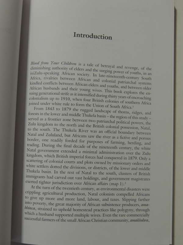 Blood From Your Children: The Colonial Origins Of Generational Conflict In SA - Benedict Carton