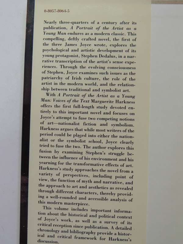A Portrait Of The Artist As A Young Man: Voices Of The Text - Marguerite Harkness