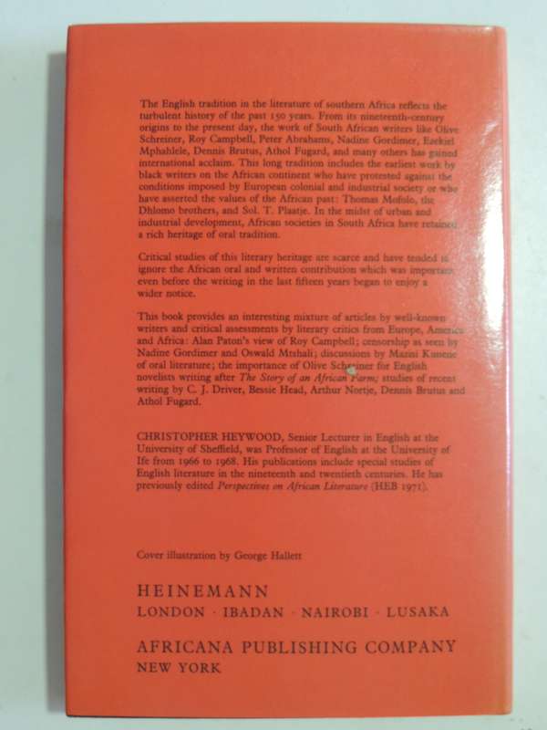 Aspects Of South African Literature - ed Christopher Heywood, various