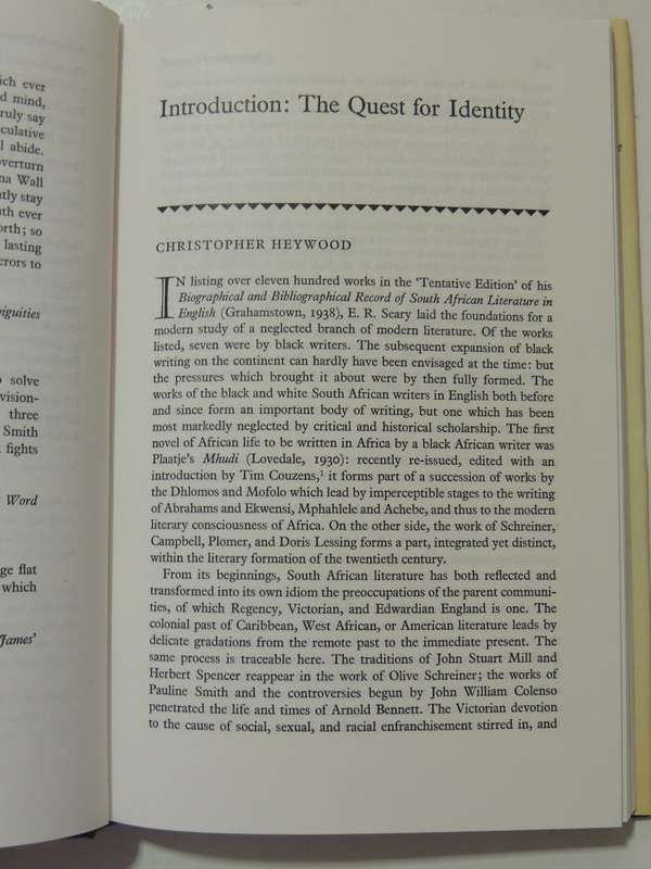 Aspects Of South African Literature - ed Christopher Heywood, various