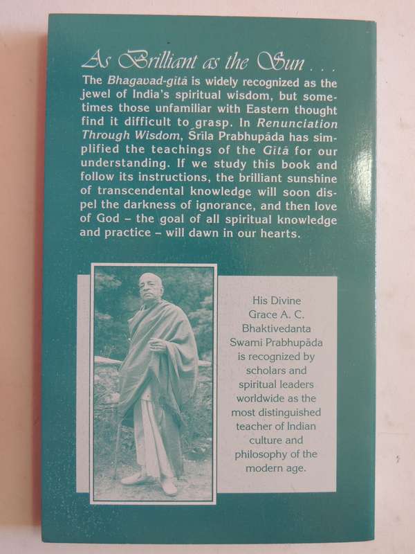 Renunciation Through Wisdom - His Divine Grace A.C. Bhaktivedanta Swami Prabhupada