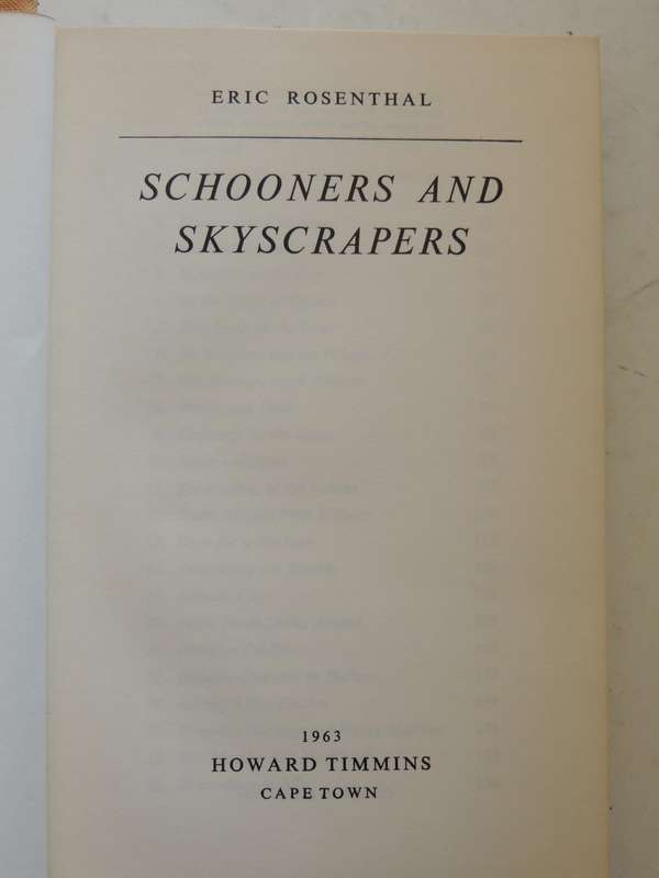 Schooners And Skyscrapers- Eric Rosenthal