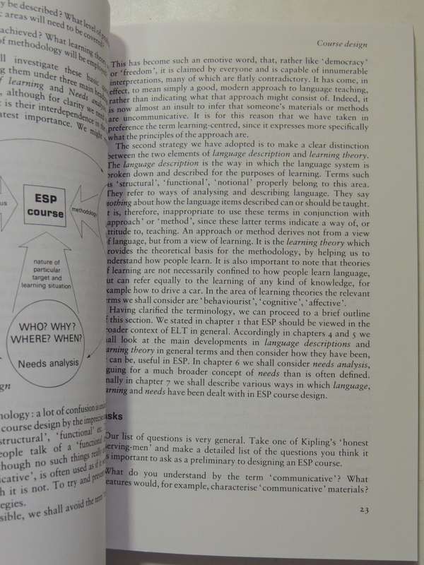 English For Specific Purposes: A Learning-Centred Approach - Hutchinson & Alan Waters