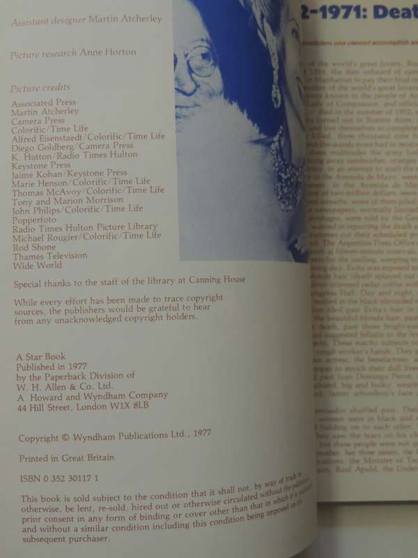 Evita!: A Legend For The Seventies - W.A. Harbinson