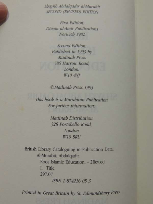 Root Islamic Education - Shakyh Abdalqadir Al-Murabit