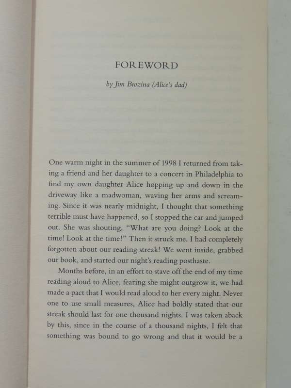 The Reading Promises: 3,218 Nights Of Reading With Father - Alice Ozma