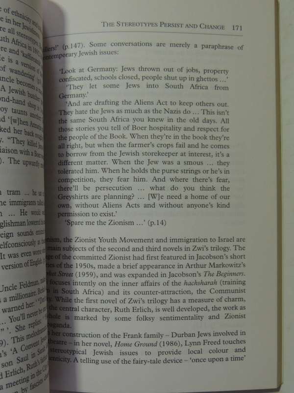 People Of The Book: Images Of The Jew In South African Fiction 1880-1992 - Marcia Leveson