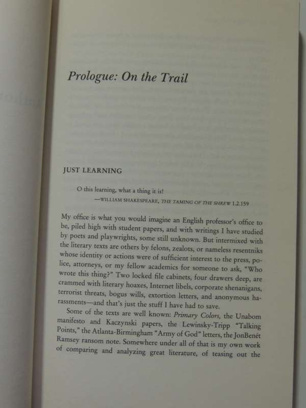 Author Unknown: On The Trail Of Anonymous - Don Foster