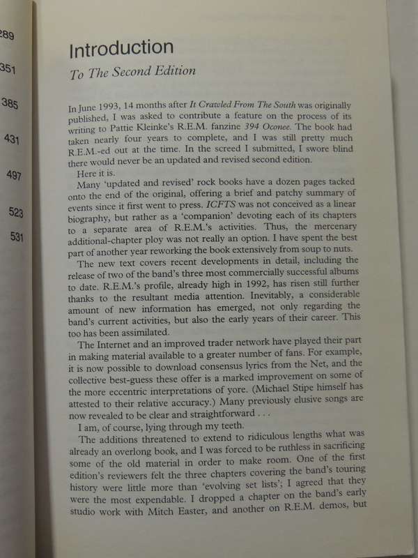 It Crawled From The South: An R.E.M. Companion- Marcus Gray