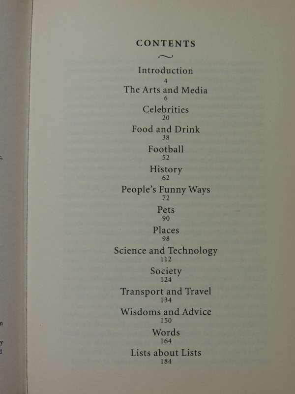 Hunter Davies' Lists: An Intriguing Collection Of Facts And Figures - Hunter Davies