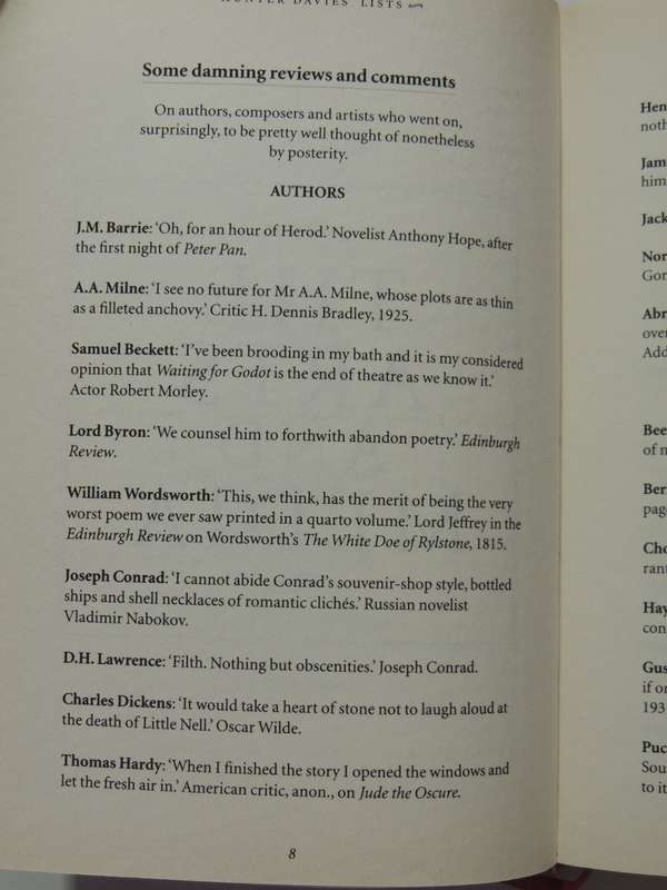 Hunter Davies' Lists: An Intriguing Collection Of Facts And Figures - Hunter Davies