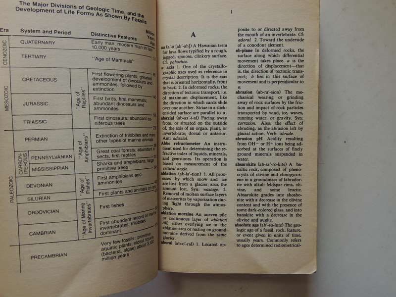 Dictionary Of Geological Terms - ed. Robert L. Bates & Julia A. Jackson