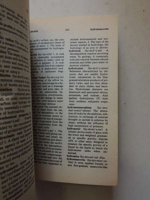 Dictionary Of Geological Terms - ed. Robert L. Bates & Julia A. Jackson