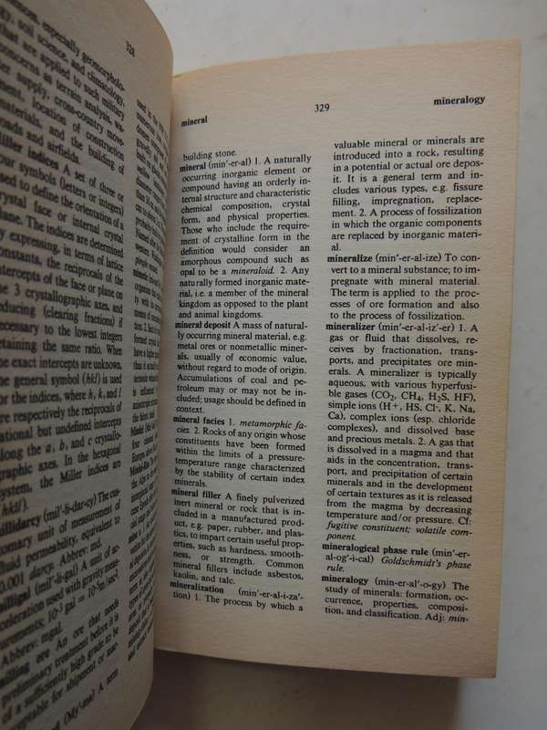 Dictionary Of Geological Terms - ed. Robert L. Bates & Julia A. Jackson