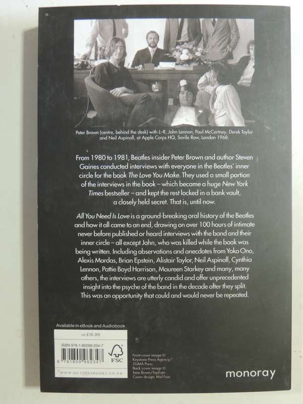 All You Need Is Love: The End Of The Beatles - Peter Brown & Steven Gaines