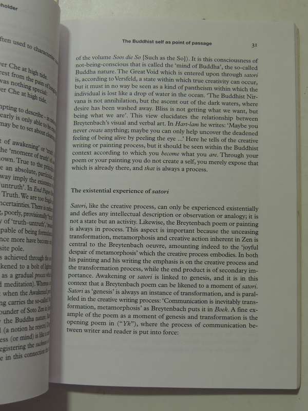The I Of The Beholder: Indentity Formation ...Art & Writing Of Breyten Breytenbach Marilet Sienaert