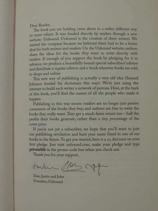 The Private Life Of The Diary:From Pepys To Tweets: History Of The Diary As An Art Form Sally Bayley