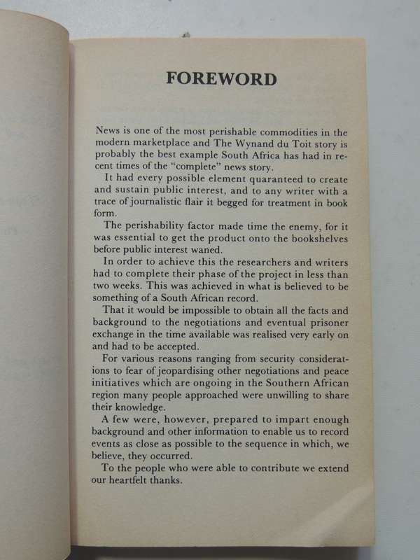 The Wynand du Toit Story - Allan Soule, Gary Dixon, Rene Richards  SIGNED