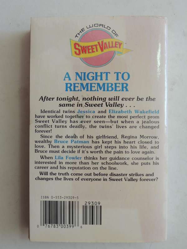 Sweet Valley High - A Night To Remember - Francine Pascal