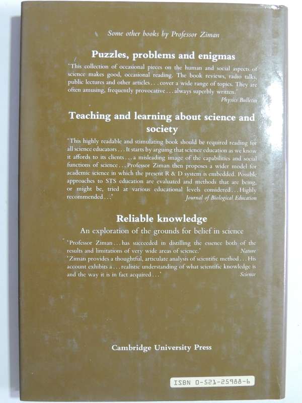 An Introduction To Science Studies: Philosophical &Social Aspects Of Science &TechnologyJohn Ziman