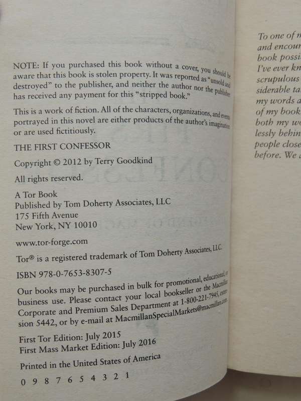 The First Confessor - Terry Goodkind