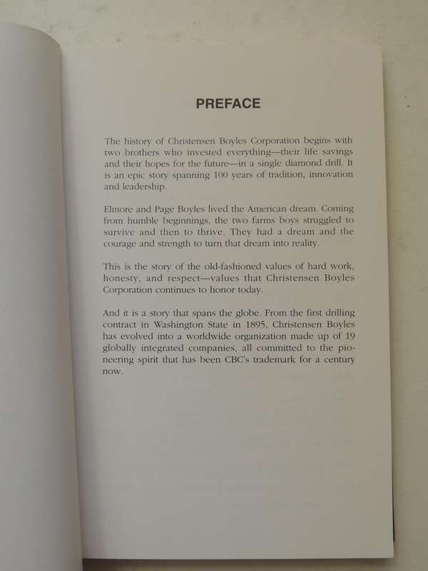 Christensen Boyles Corporation: A Chronicle Of Progress - Ross Clay