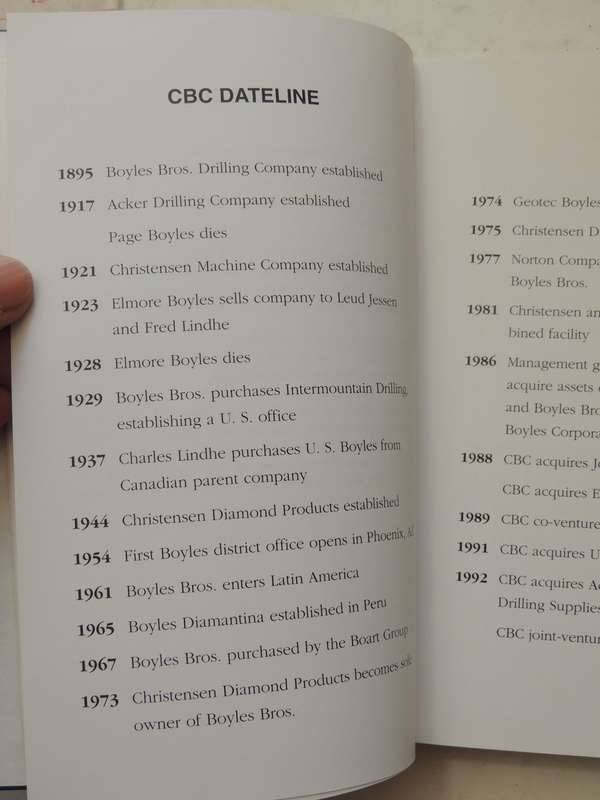 Christensen Boyles Corporation: A Chronicle Of Progress - Ross Clay