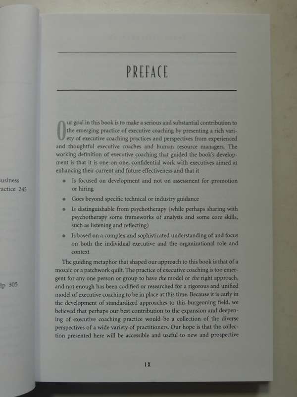 Executive Coaching : Practices & Perspective - Catherine Fitzgerald & Jennifer Garvey Berger