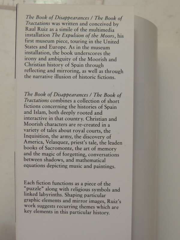 The Book Of Disappearances / Book Of TractationsRaul Ruiz