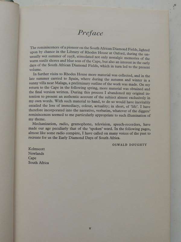 Early Diamond Days: The Opening Of The Diamond Fields Of South Africa - Oswald Doughty