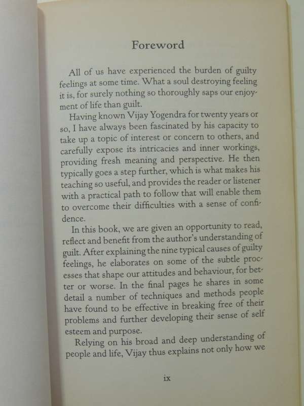 Overcoming Guilt - Vijayadev Yogendra