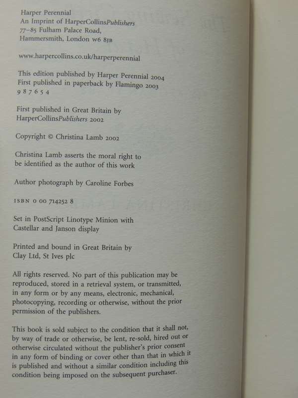 The Sewing Circles Of Herat: A Memoir Of Afghanistan  -Christina Lamb
