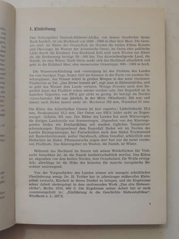 Geschichte Des Schutzgebietes Deutsch-Sudwest-Afrika - Otto Von Webber