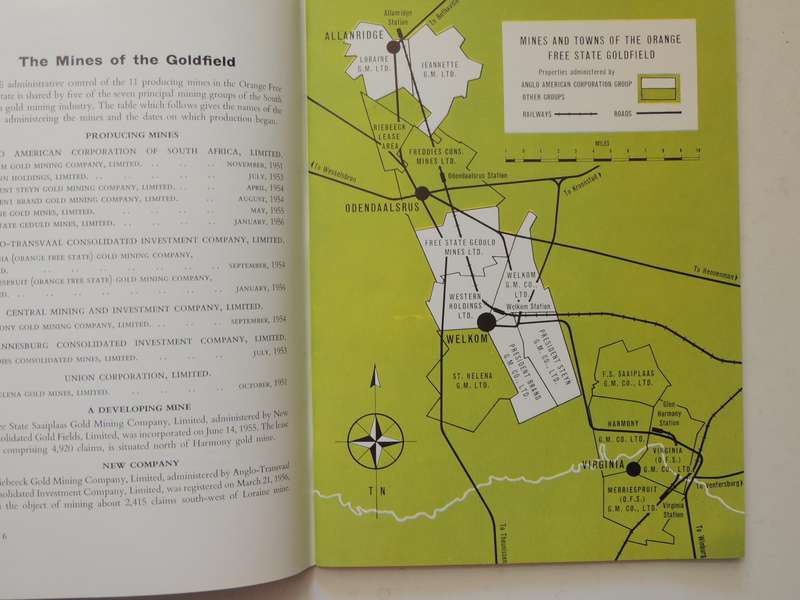 The Orange Free State Goldfield ) - Anglo-American Corporation  (circa 1957