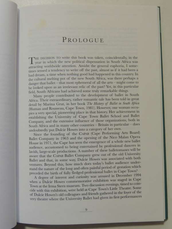 Dulcie Howes - Pioneer of Ballet in South Africa - Richard Glasstone
