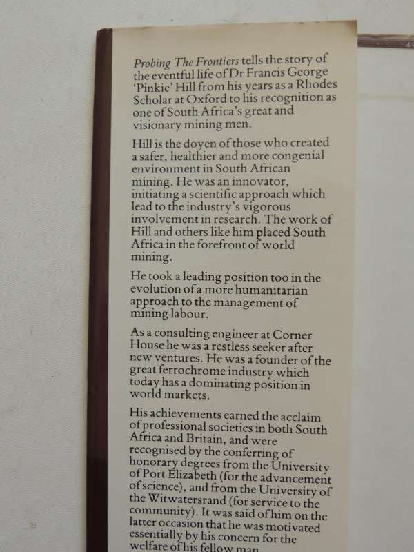 Probing The Frontiers: The Story Of Pinkie Hill - John Lang