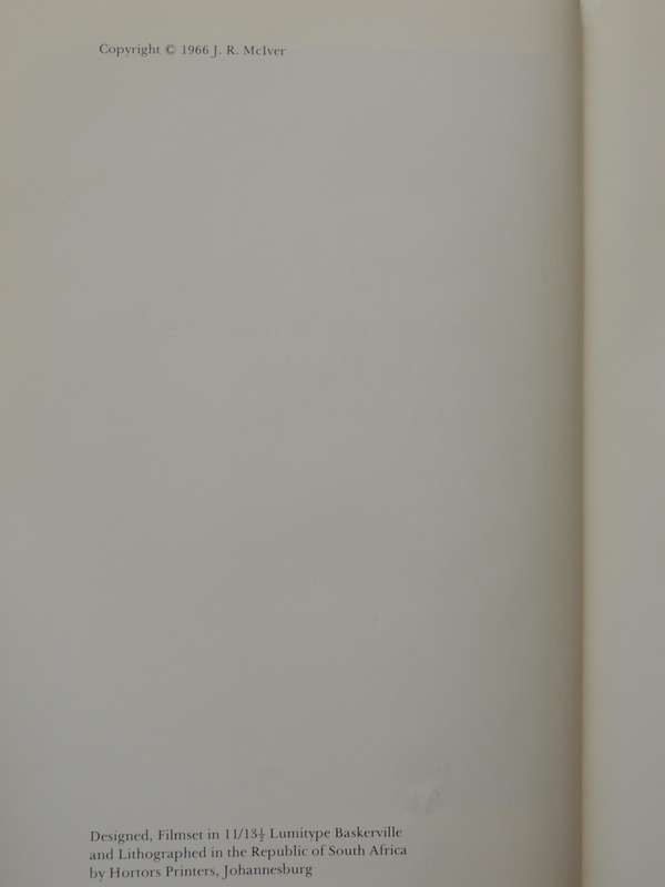 Gems, Minerals And Rocks In Southern Africa - J.R. McIver   Signed Limited Edition 221/250