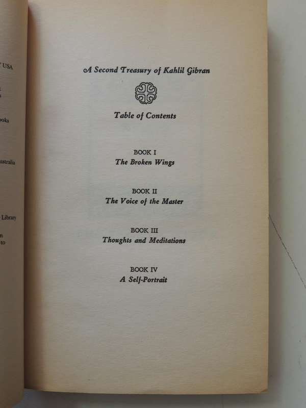 A Second Treasury of Kahlil Gibran
