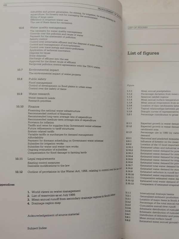 Management Of The Water Resources Of The Republic Of South AfricaDepartment Of Water Affairs
