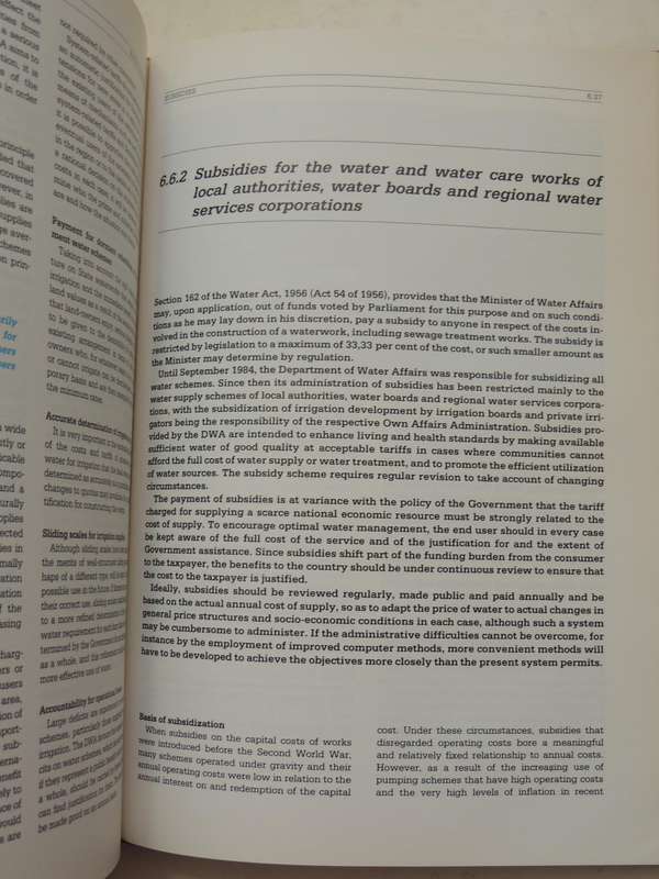 Management Of The Water Resources Of The Republic Of South AfricaDepartment Of Water Affairs