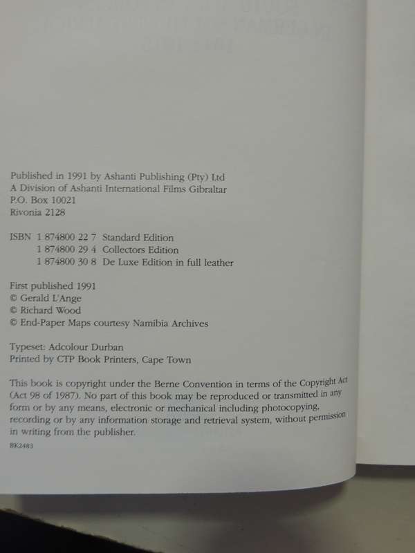 Urgent Imperial Service - South African Forces In German South West Africa 1914-1915  Gerald L'Ange